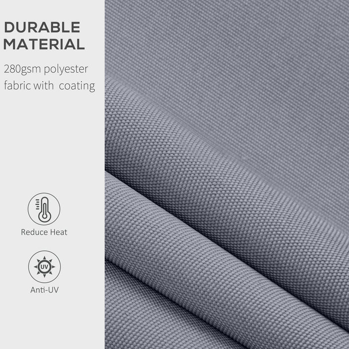 OutSunny Manual Retractable Awning, size (4m x3m)-Grey