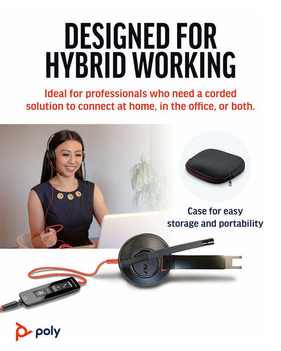 Poly Blackwire 5220 Stereo USB-A Wired Headset