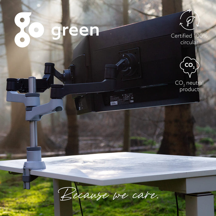 R-Go Zepher 4 C2 Dual Monitor Arm