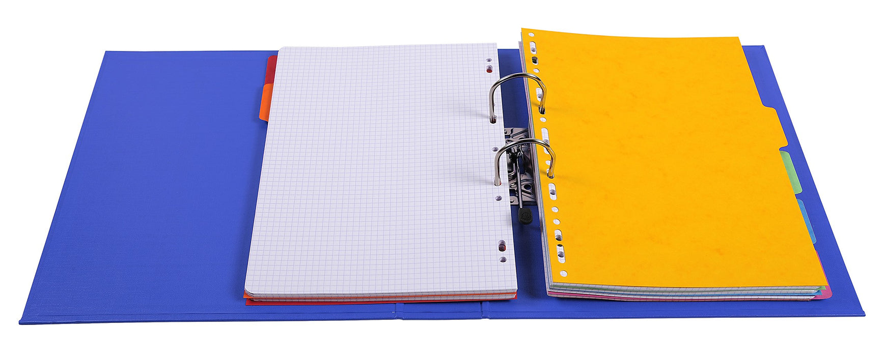 Exacompta PremTouch Lever Arch File A4 70 mm Blue 2 ring 53752E Cardboard, PVC (Polyvinyl Chloride) Portrait Pack of 10