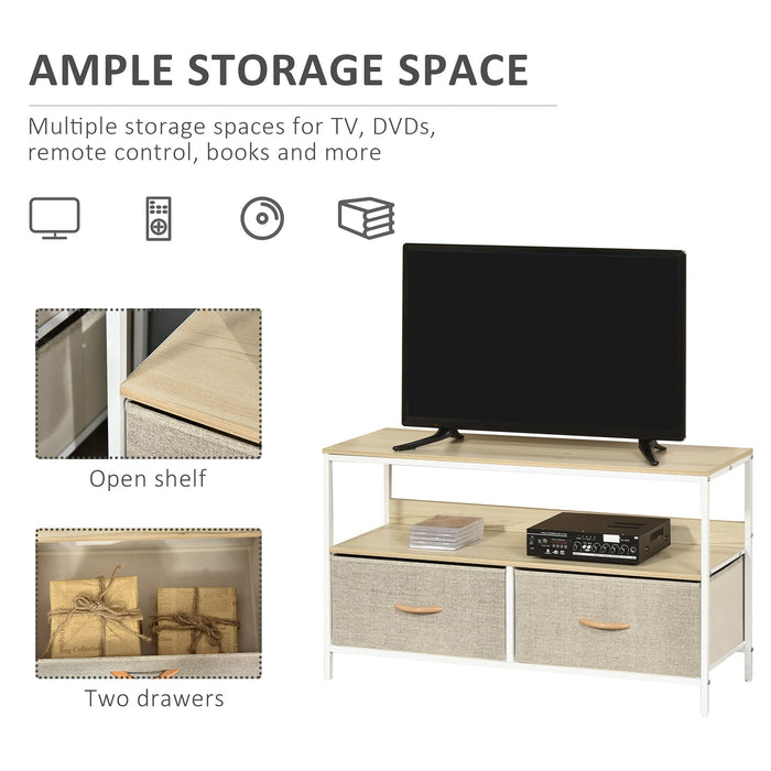 Homcom TV Stand Maple Wood-Effect 290 x 560 mm
