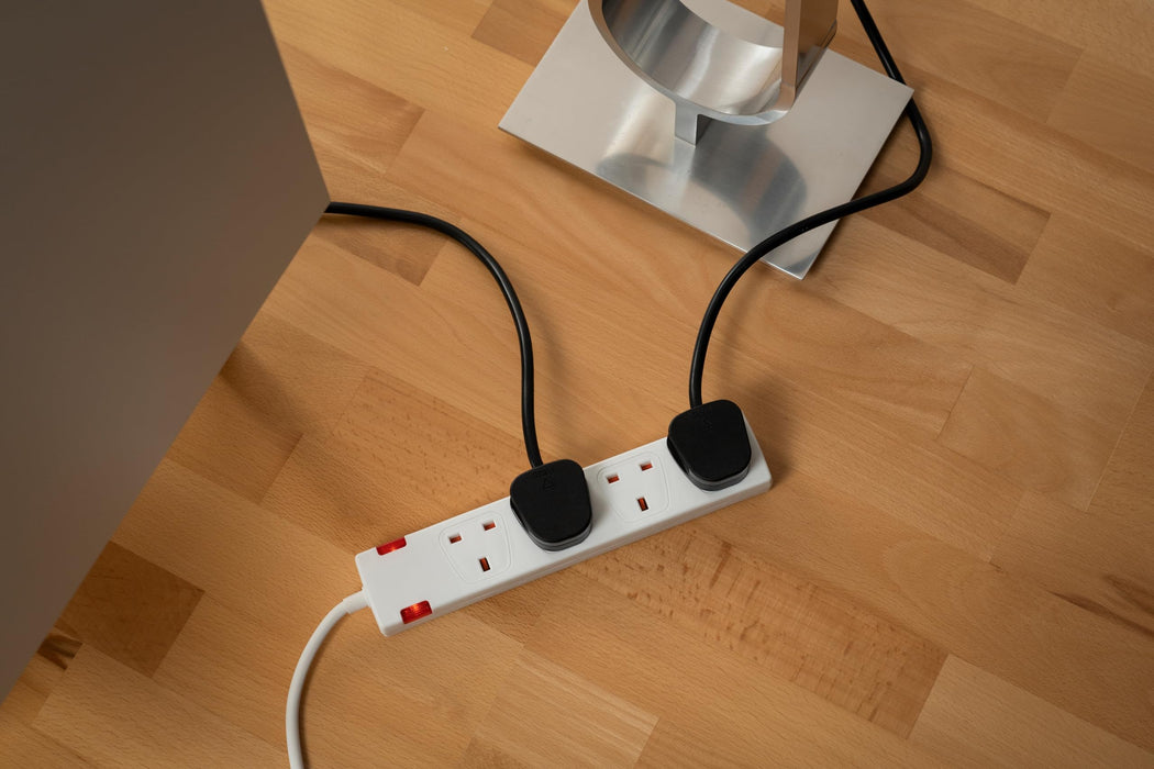 brennenstuhl 4-Way Extension Lead UK with Neon Indicator 10m White