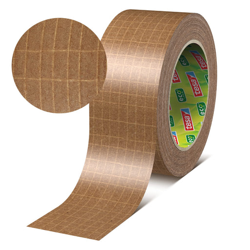 tesa Packaging Tape tesapack Paper Ultra Strong Brown 113 mm (W) x 0.113 m (L) Glasfiber Filament Re-inforced Paper