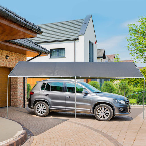 OutSunny Portable Garage Grey 5,950 x 2,600 mm