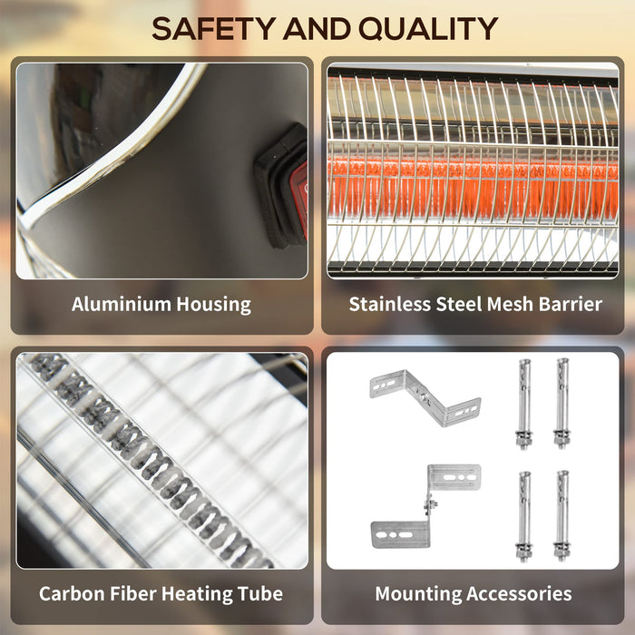 OutSunny Outdoor Heater Black