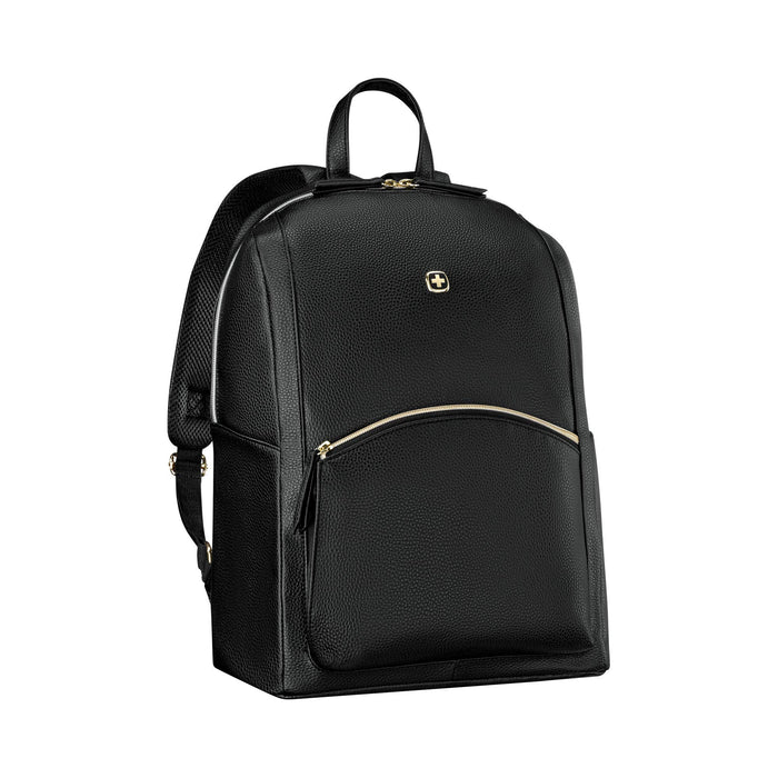 Wenger Backpack 610190 14 Inch Polyester, PVC Black 31 (W) x 16 (D) x 41 (H) cm