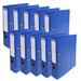 Exacompta PremTouch Lever Arch File A4 70 mm Blue 2 ring 53752E Cardboard, PVC (Polyvinyl Chloride) Portrait Pack of 10