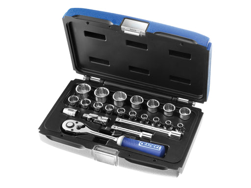 Socket & Accessory Set of 22 Metric 3.8in Drive