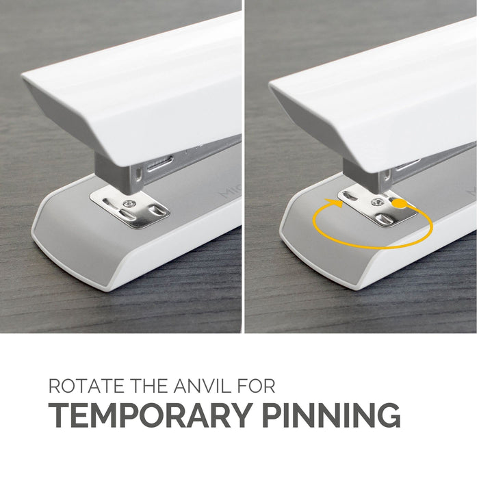 Fellowes LX820 Stapler 24/6, 26/6 White 20 Sheets Metal, Plastic