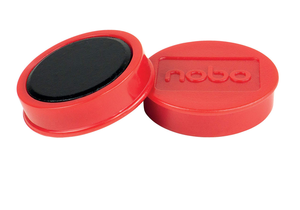 Nobo Whiteboard Magnets 38 mm Red Pack of 4