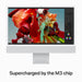 All-in-one 24-inch iMac with Retina 4.5K display - M3 chip with 8 core CPU and 8 core GPU - 8GB RAM - 256GB SSD - Silver - Z195