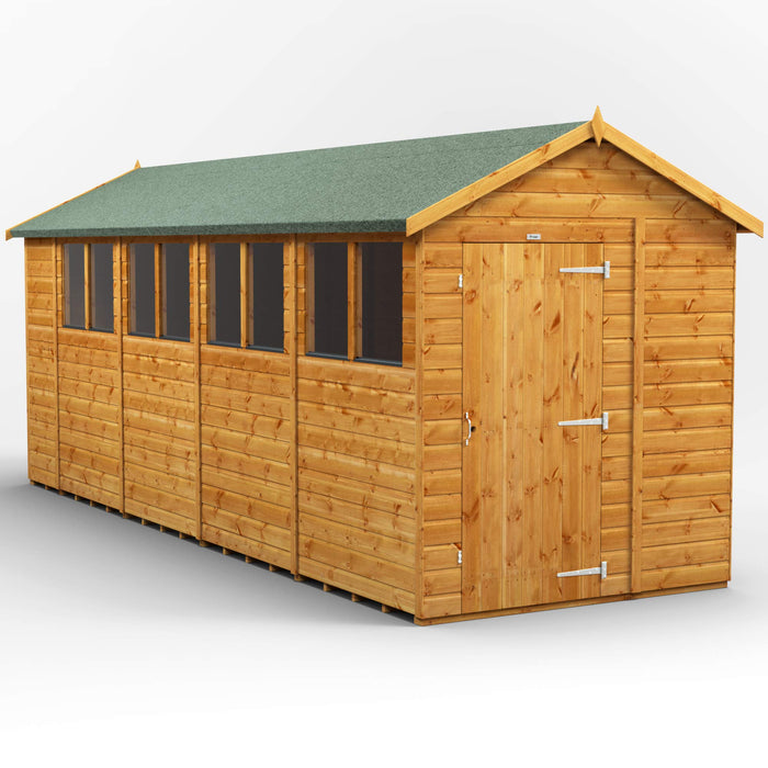 Power Garden Shed 186PA Golden Brown 18x6