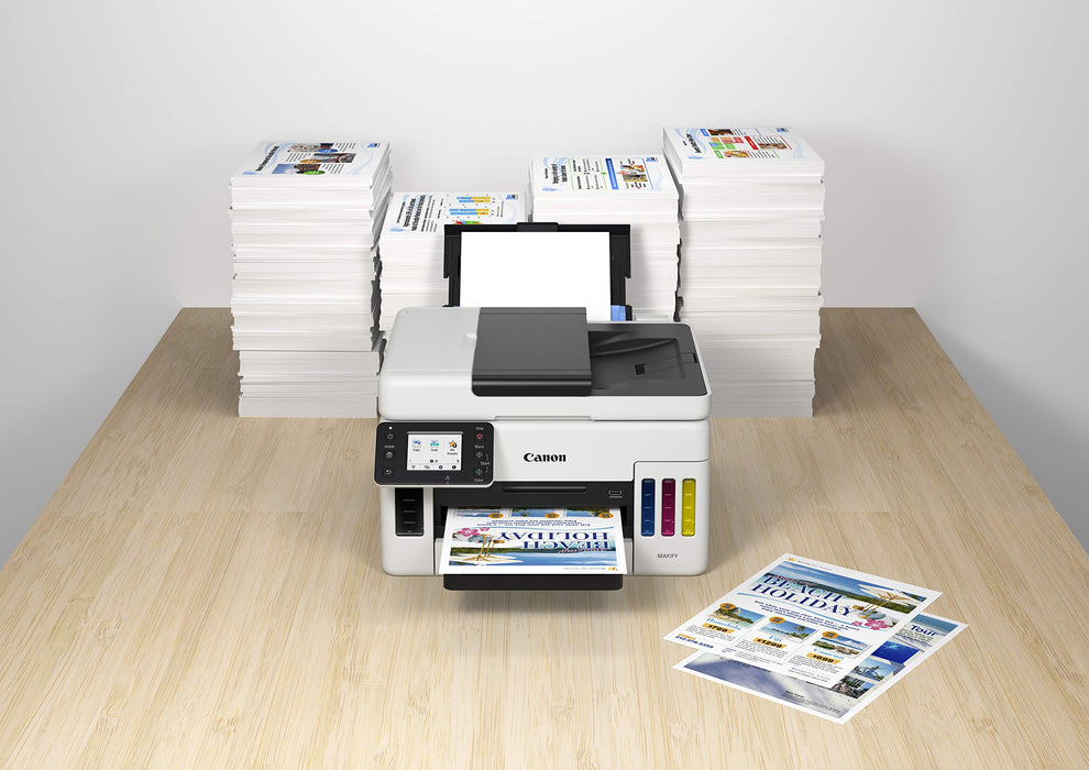 Canon Maxify GX6050 A4 Inkjet Multifunction Printer 3-in-1 A4 White