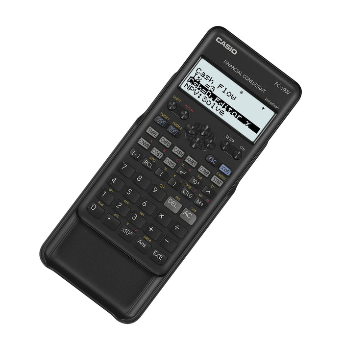 Casio Financial Calculator FC 100V-2 Digit Display Black