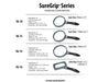 Carson Handheld Magnifying Glass SG-10 SureGrip Black & Grey 96 mm