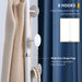 HOMCOM Coat Rack Marble,Steel White 35 x 35 x 170 cm