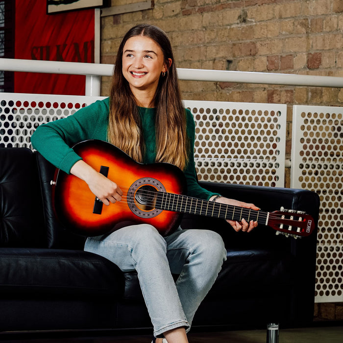 3rd Avenue Classical Guitar 3/4 Size Sunburst Set