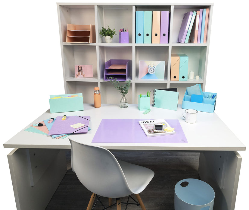 Exacompta Aquarel Waste Bin 45362D PP (Polypropylene) Pastel Blue 263 x 335 x 335 mm