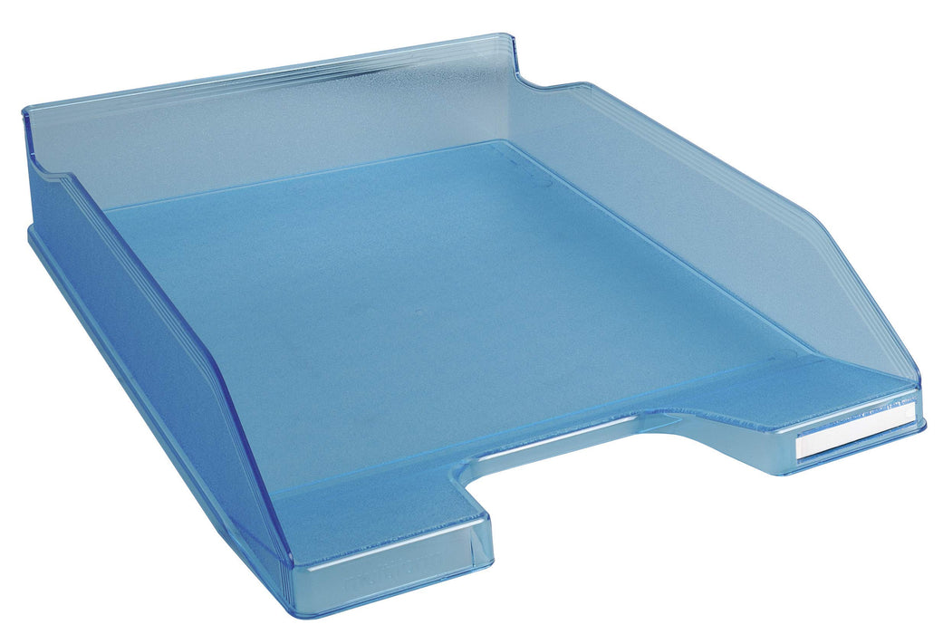 Exacompta Letter Tray Plastic Turquoise 25.5 x 34.6 x 6.5 cm