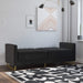 Novogratz 3 Seat Sofa BLACK Velvet 1,955.80 (W) x 838.20 (D) x 850.90 (H) mm