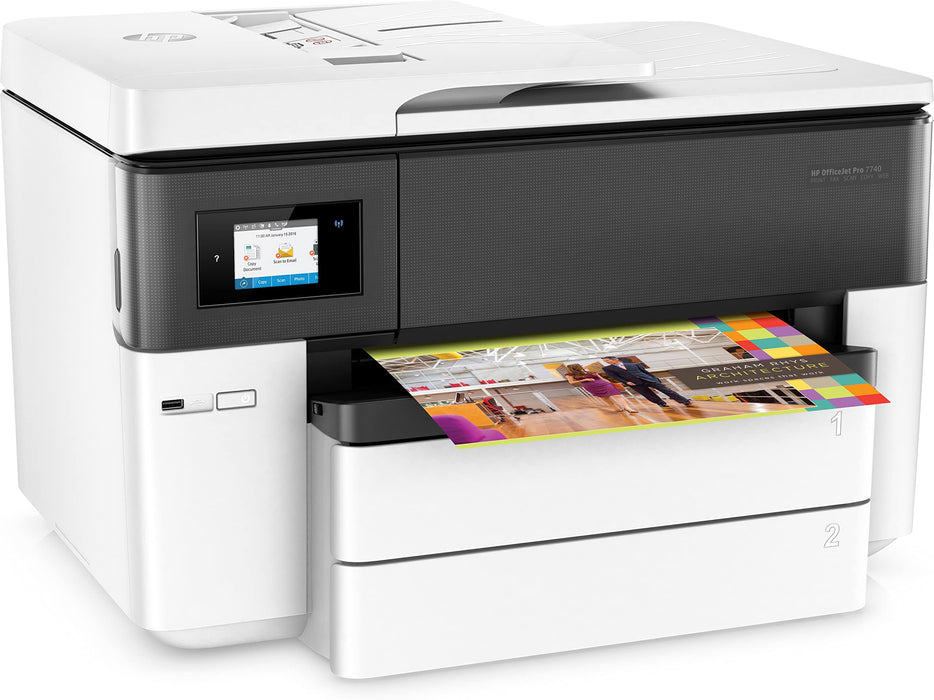 HP OfficeJet Pro 7740 Colour Inkjet All-in-One Printer A3 Black, White