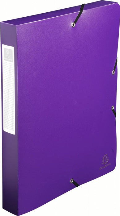 Exacompta Filing Box 5970E A4 Assorted Polypropylene 25 x 33 cm Pack of 8