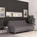 Novogratz 3 Seat Sofa GREY Velvet 2,070.10 (W) x 850.90 (D) x 876.30 (H) mm