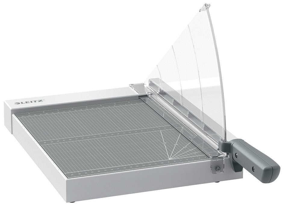 Leitz Precision Home Guillotine Paper Cutter 9018 A4 305 mm Steel Blade Laminated Wooden Bed Grey 8 Sheets