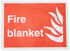 Fire Sign Blanket Vinyl 15 x 20 cm