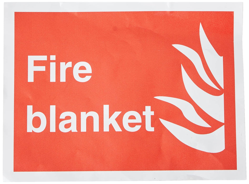 Fire Sign Blanket Vinyl 15 x 20 cm
