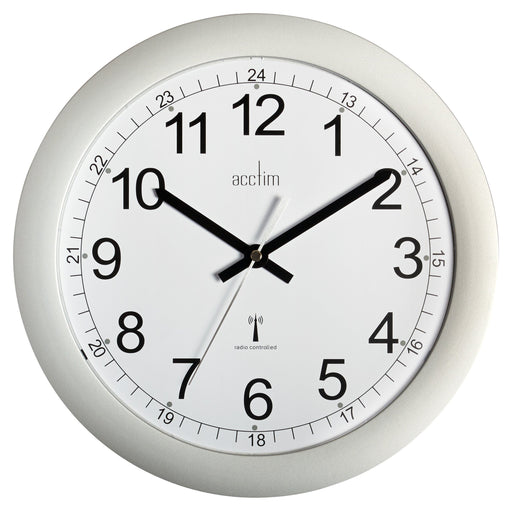 Acctim Analog Wall Clock 74417 30 x 3cm Silver