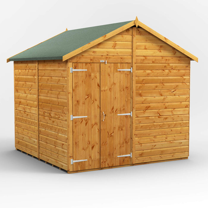 Power Garden Shed 88PAWDD Golden Brown 8x8