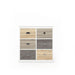 DOREL HOME Mercer PB, Paper Wrap; Metal Storage Cabinet Non Lockable 889.00 (W) x 401.32 (D) x 914.40 (H) mm White