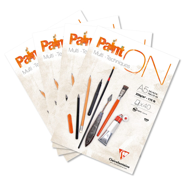 Clairefontaine Paint On Pad A5 Pk4