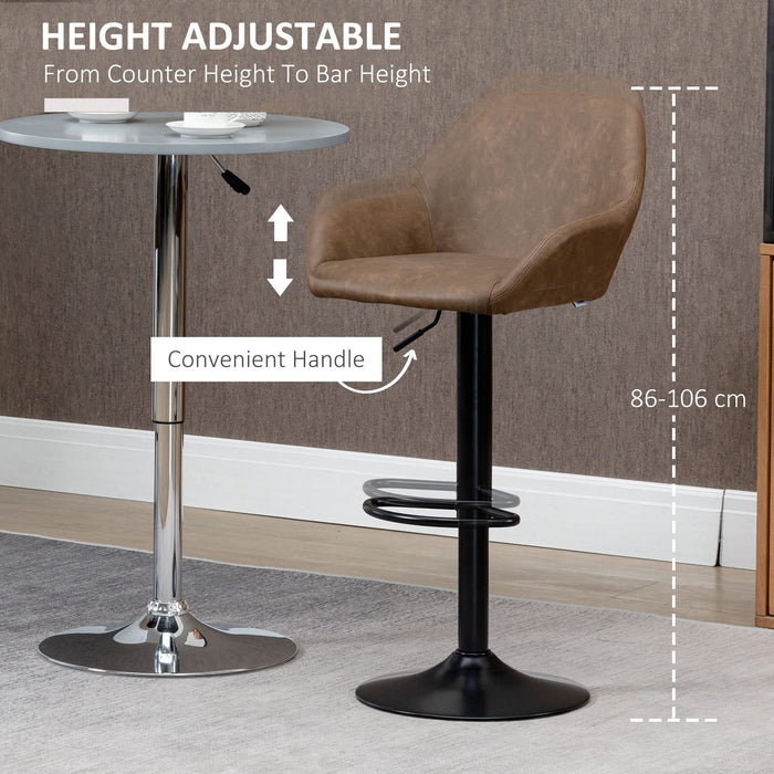 HOMCOM Bar Stool 835-733V70DR Dark brown