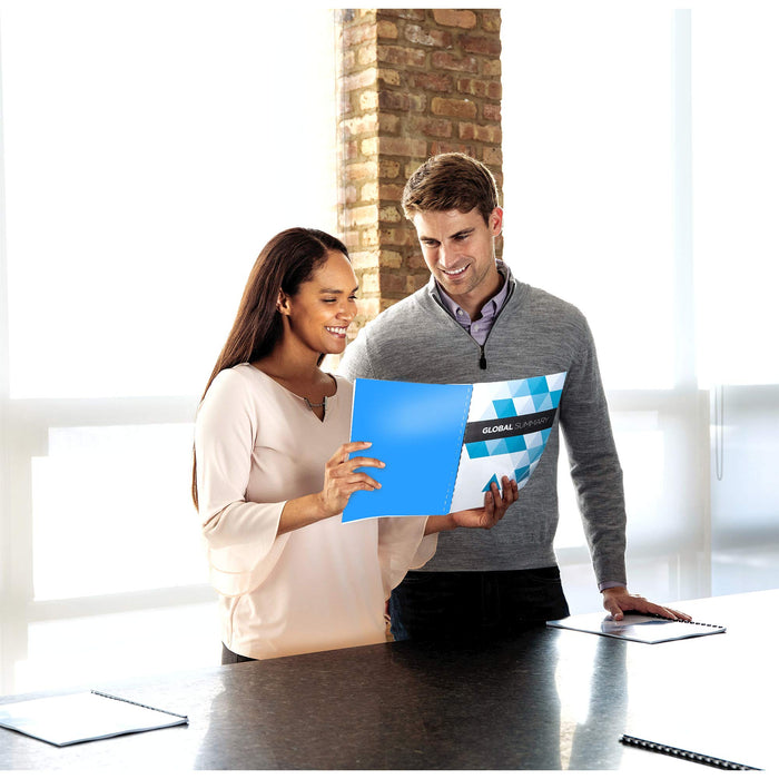 Fellowes Binding Cover Paper Blue Pack of 100