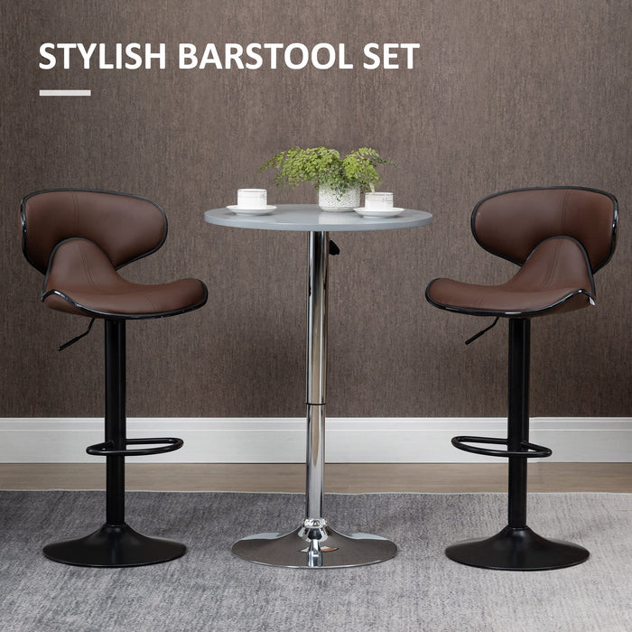 HOMCOM Bar Stool 835-731V70BN Brown
