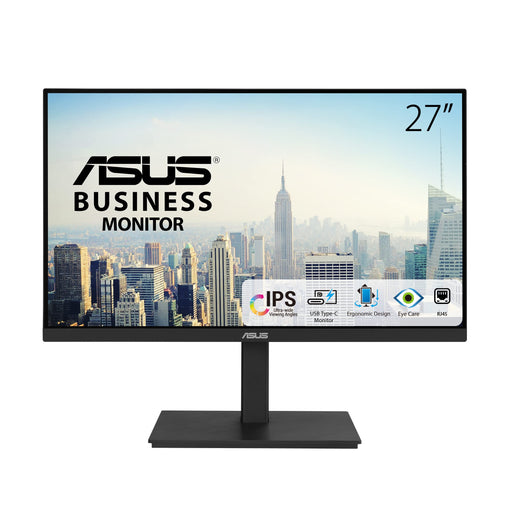 ASUS VA27ECPSN - LED monitor - 27" - 1920 x 1080 Full HD (1080p) @ 75 Hz - IPS - 300 cd/m² - 1000:1 - 5 ms - HDMI, DisplayPort, USB-C - speakers