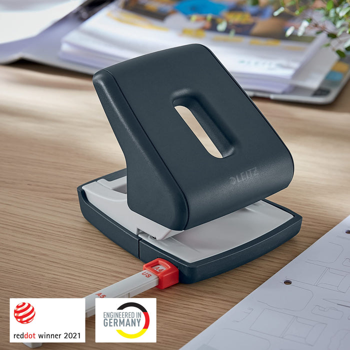 Leitz Hole Punch 50040089 30 Sheets Velvet Grey