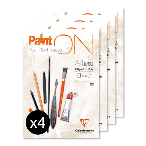 Clairefontaine Paint On Pad A4 Pk4