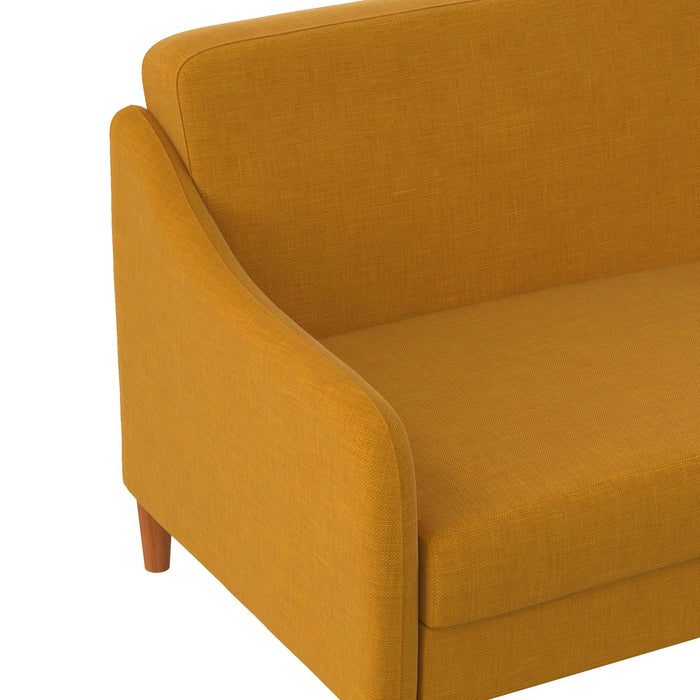 DOREL HOME 3 Seat Sofa MUSTARD LINEN Linen 1,955.80 (W) x 825.50 (D) x 838.20 (H) mm