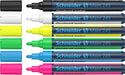 Schneider Marker 124596 Felt Tip 3 mm Black; Blue; Green; Pink; White; Yellow