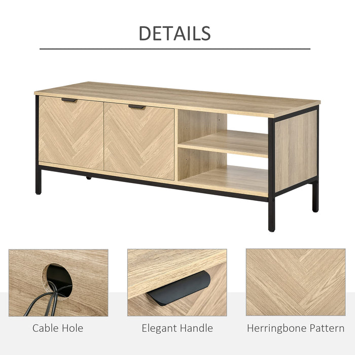 Homcom TV Unit Natural Wood Finish 400 x 460 mm