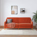 DOREL HOME 3 Seat Sofa ORANGE LINEN Linen 1,955.80 (W) x 825.50 (D) x 838.20 (H) mm
