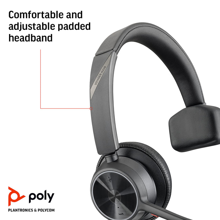 Poly Voyager 4310 UC USB-A Wired Monaural Headset