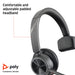 Poly Voyager 4310 UC USB-A Wired Monaural Headset