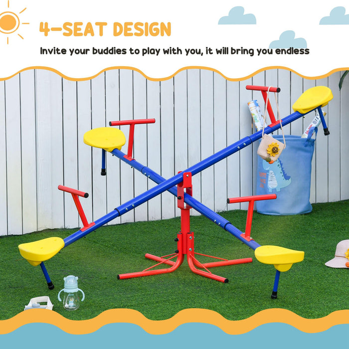 OutSunny Seesaw 344-024 480 mm 1820 mm 1820 mm Multicolour