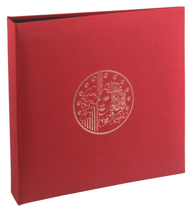Coin Binder 24.5x25cm Burgundy 5 pages x 43 compartments