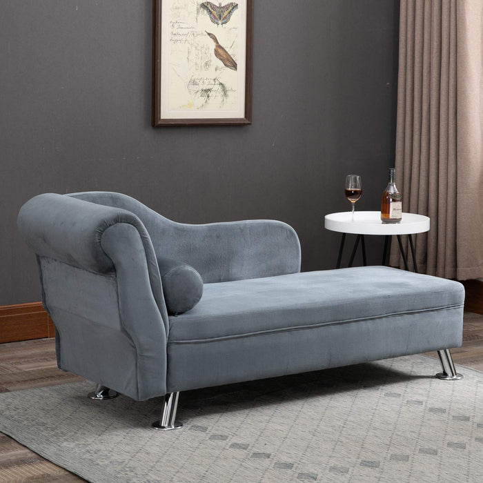 HOMCOM Chaise Longue 750 x 560 x 1600 mm Grey