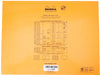 Rhodia Notepad 38200C A3+ Squared Stapled Top Bound Cardboard Soft Cover Orange Perforated 160 Pages